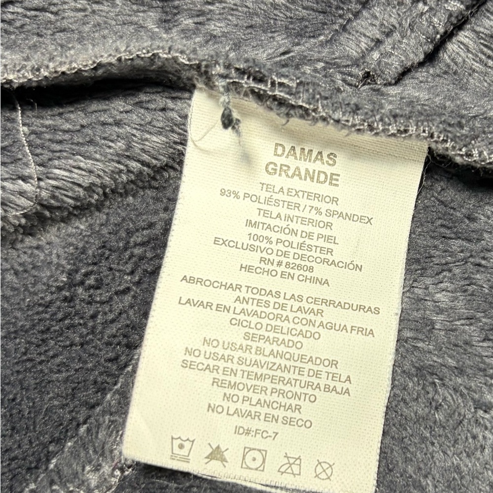 Free Country Hodeed Full Zipper Black Softshell Jacket with Gray Accents Sz‎ L - Picture 9 of 12